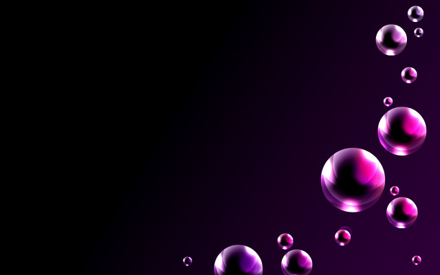 Purple background water bubbles black free wallpaper - medium preview image