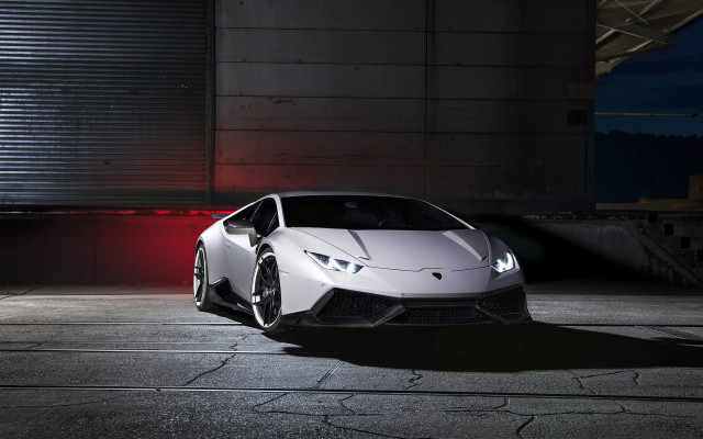 White sports car night red free wallpaper - medium preview image