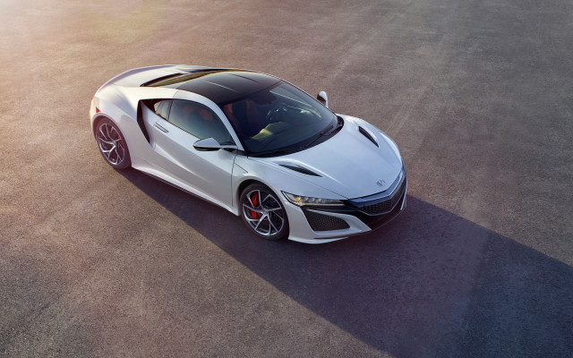 White sports car sunlit roof free wallpaper - medium preview image