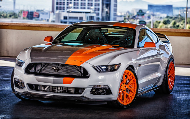 White orange mustang orange stripes free wallpaper - medium preview image
