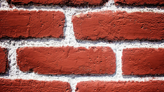 Brick wall white red constructivism free wallpaper - medium preview image