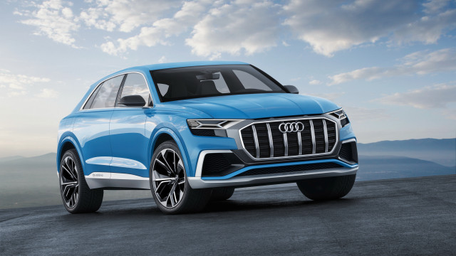 Blue suv mountains clouds beach free wallpaper for desktop - medium preview image