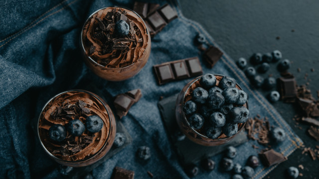 Chocolate pudding blue gear planet free wallpaper - medium preview image
