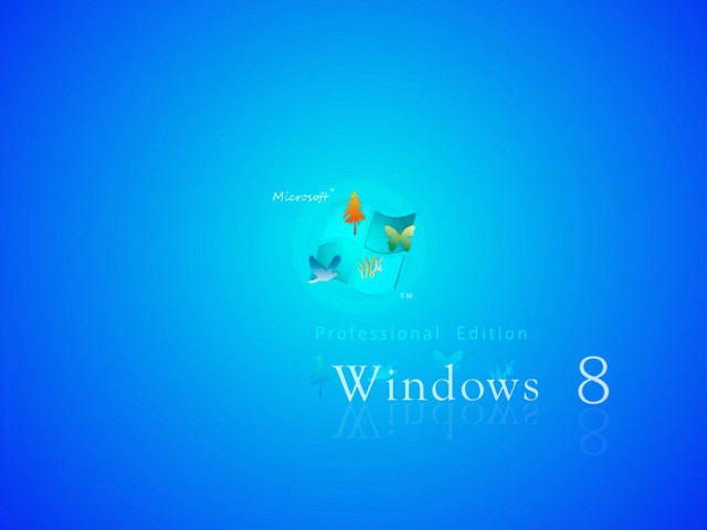 Blue background windows8 logo windows8 free wallpaper - medium preview image