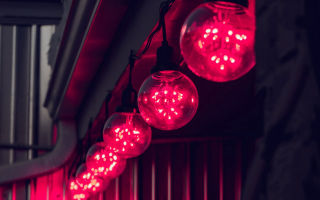 Red lights ceiling room neon free wallpaper - medium preview image