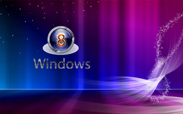Purple blue background window8 logo free wallpaper - medium preview image