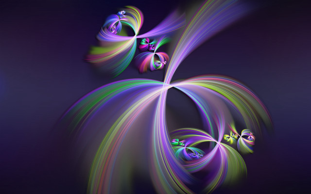 Colorful swirl design dark blue free wallpaper - medium preview image