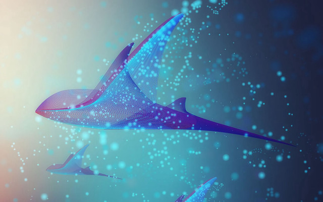 Birds bubbles blue sky aurora free wallpaper - medium preview image