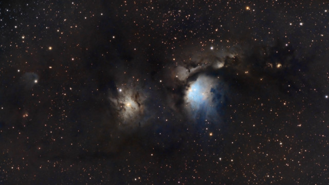 Large blue star cluster nebula free wallpaper - medium preview image