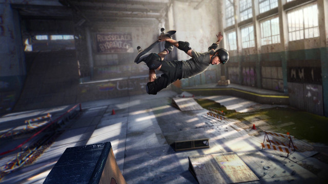 Man flying skateboard sunset city free wallpaper for desktop - medium preview image