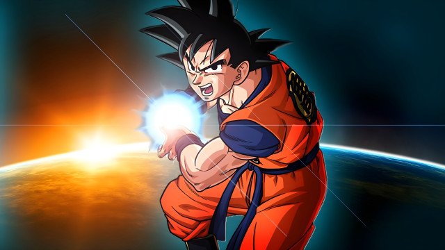 Son goku glowing ball horizon free wallpaper - medium preview image