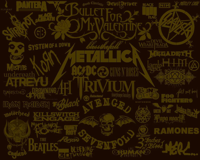 Metallichead metalhead logos poster art free wallpaper - medium preview image