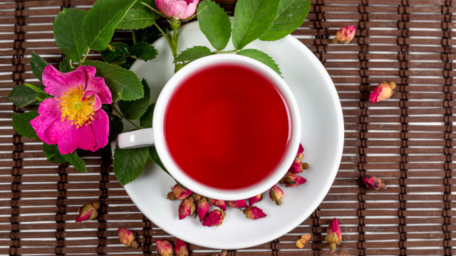 Tea flower table brown mat free wallpaper - medium preview image