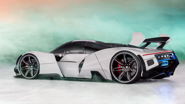 White sports car red stripe #4 free wallpaper - medium preview image