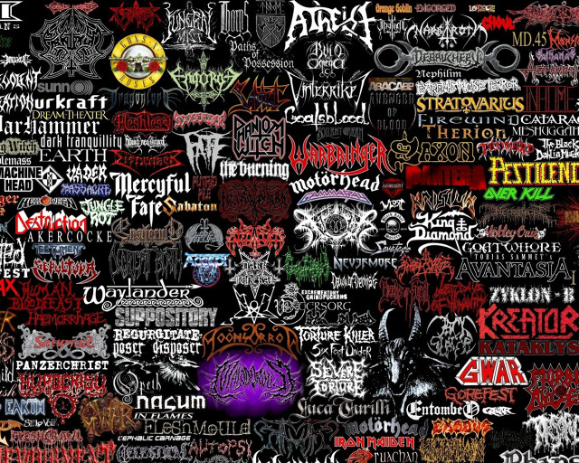Logos black background white skull free wallpaper - medium preview image