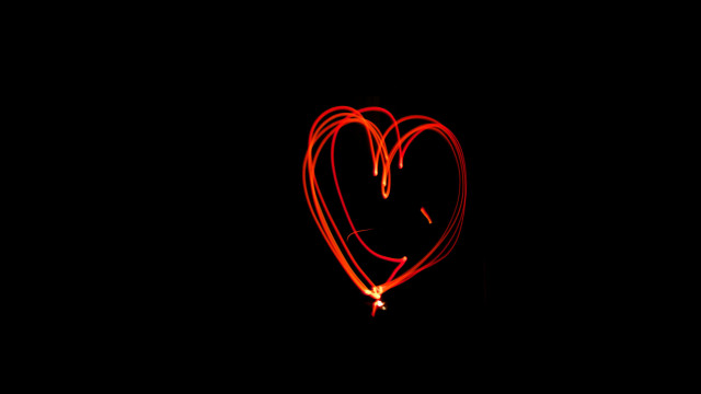 Heart lightning sky art photography free wallpaper - medium preview image