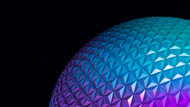 Futuristic building vaporwave dome clock free wallpaper - medium preview image