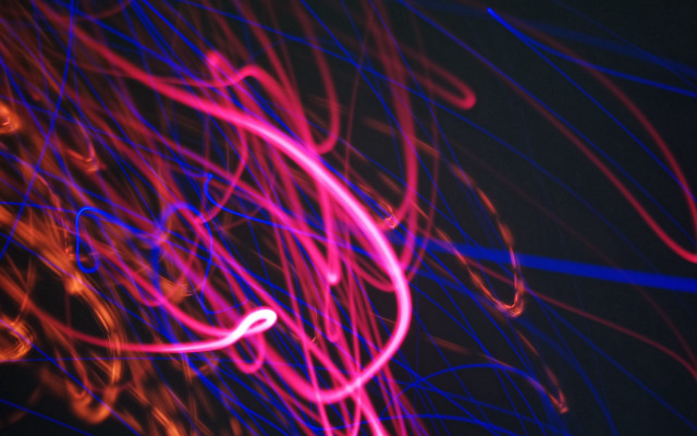Blurry lights dark hologram neon free wallpaper - medium preview image