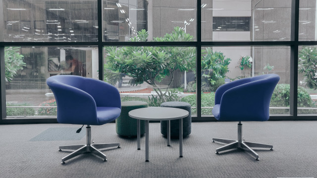 Chairs table largewindows plants indoor free wallpaper - medium preview image
