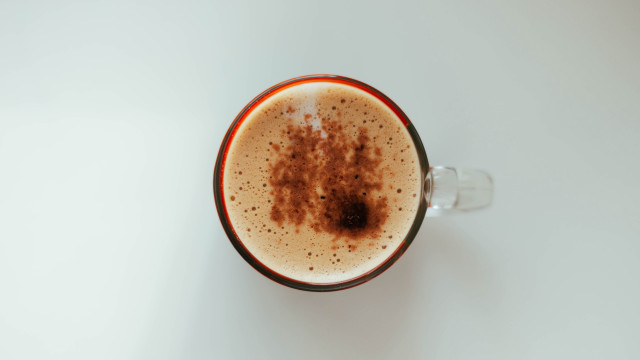 Coffee cup brown substance white free wallpaper - medium preview image
