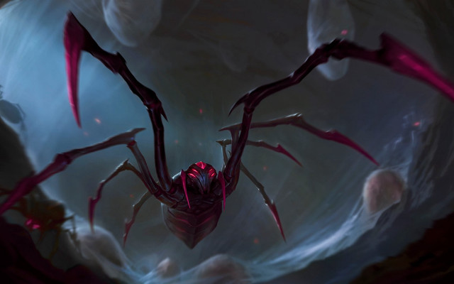 Demonic creature red eyes cave free wallpaper - medium preview image