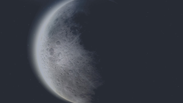 Moon planet star night sky free wallpaper - medium preview image