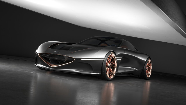 Futuristic car digital rendering dark free wallpaper - medium preview image