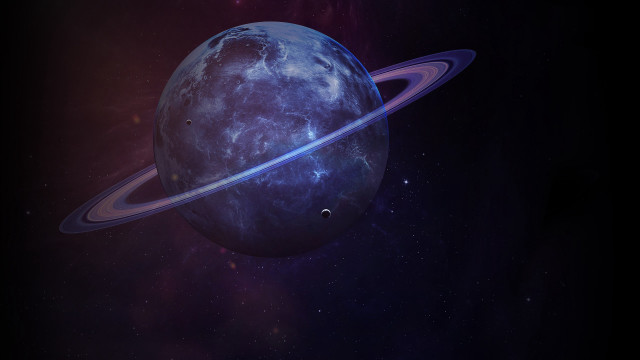 Planet rings star background space free wallpaper - medium preview image