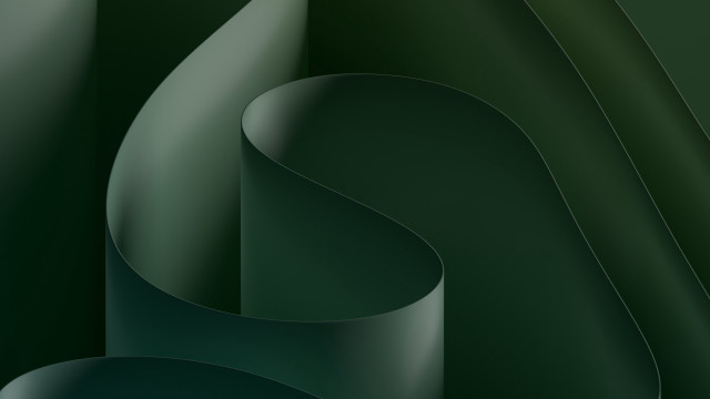 Green abstract curves vector generative free wallpaper - medium preview image