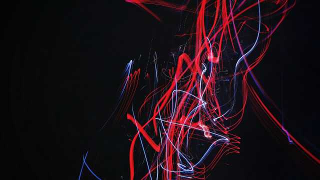 Red blue light painting holography free wallpaper - medium preview image
