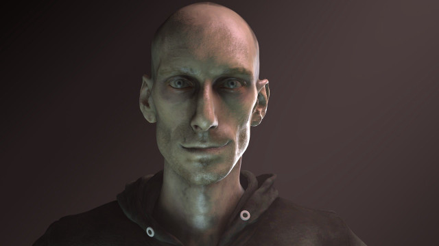 Bald man black shirt serious #6 free wallpaper - medium preview image
