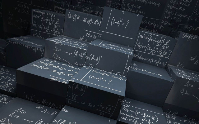 Black boxes blackboard white writing free wallpaper - medium preview image