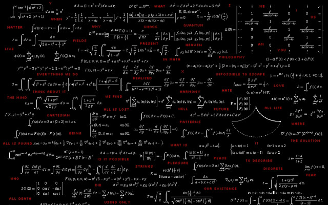 Black background red white numbers free wallpaper - medium preview image
