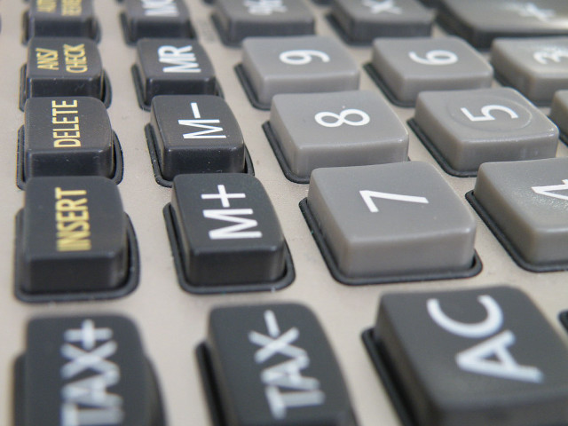 Calculator keys closeup letters numbers free wallpaper - medium preview image