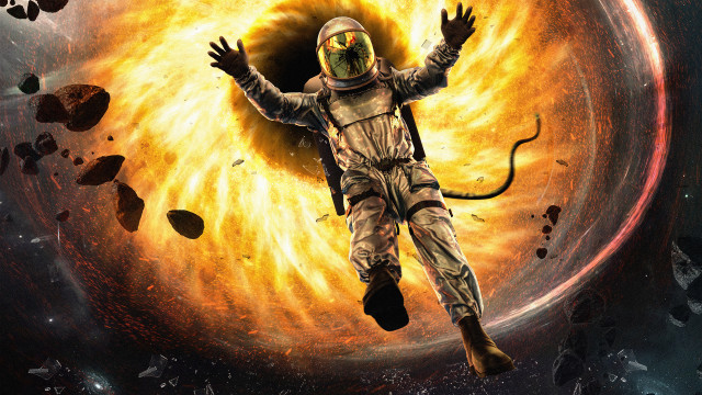 Astronaut fireball embers explosion space free wallpaper - medium preview image