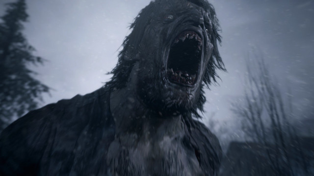 Black animal mountains snowy forest free wallpaper - medium preview image