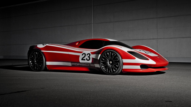 Red white car garage numbered free wallpaper - medium preview image