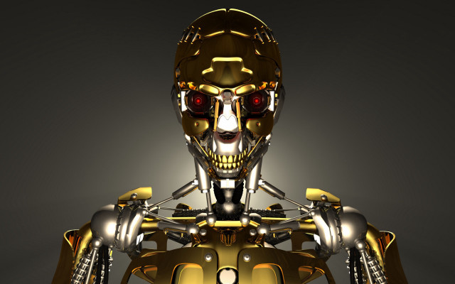 Robot skull redeyes handships cybernetics free wallpaper - medium preview image