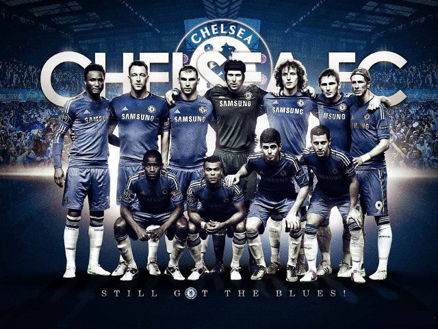 Soccer players team photo chelsea free wallpaper - medium preview image