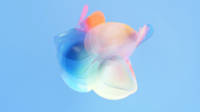 Colorful object flying blue sky free wallpaper - medium preview image