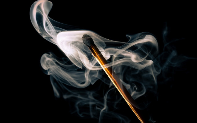 Matchstick smoke katana longhair solo free wallpaper - medium preview image