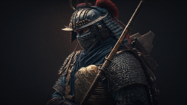 Baioken eishun armor helmet sword free wallpaper - medium preview image