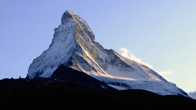 Mountain snow peak clouds blue #2 free wallpaper - medium preview image