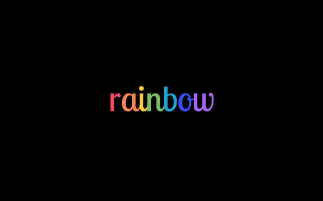 Rainbow word dark black triadic free wallpaper - medium preview image