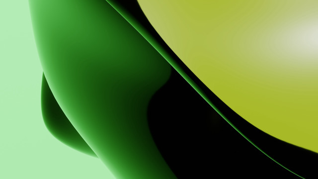 Green black abstract curved center free wallpaper - medium preview image