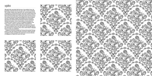 Flower leaf pattern page design free wallpaper - medium preview image