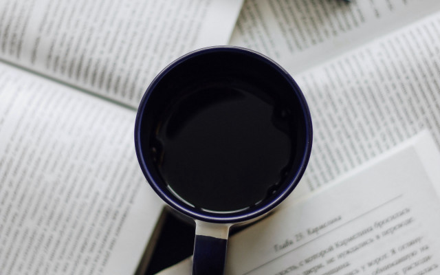 Coffee book pen paper morning free wallpaper - medium preview image