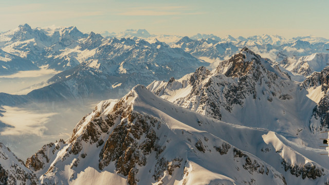 Mountain range view plane window free wallpaper - medium preview image