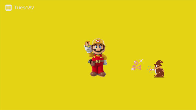 Nintendo character holding wii controller free wallpaper - medium preview image