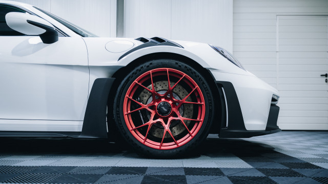 White sports car red rims #5 free wallpaper - medium preview image